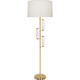 Robert Abbey - 456 - One Light Floor Lamp - Alston - Modern Brass w/ Marble