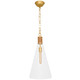 Robert Abbey - 479 - One Light Pendant - Hatteras - Natural Rope w/Modern Brass Clear