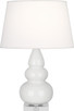 Robert Abbey - A281X - One Light Accent Lamp - Small Triple Gourd - Lily Glazed Ceramic w/Lucite