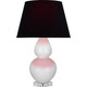 Robert Abbey - A670K - One Light Table Lamp - Double Gourd - Lily Glazed Ceramic w/Lucite