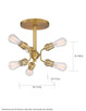 Faraday Six Light Semi Flush Mount (60-6926)