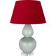 Robert Abbey - A791R - One Light Table Lamp - Double Gourd - Celadon Glazed Ceramic w/Lucite