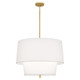 Robert Abbey - AW137 - Three Light Pendant - Decker - Modern Brass