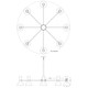 Clare Eight Light Chandelier (BB09LY)