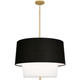 Robert Abbey - BW137 - Three Light Pendant - Decker - Modern Brass