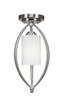 Toltec Lighting - 2417-BN-310 - One Light Semi-Flush Mount - Marquise - Brushed Nickel
