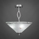 Toltec Lighting - 242-AS-711 - Three Light Semi-Flush - Revo - Aged Silver