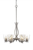 Toltec Lighting - 246-AS-461 - Six Light Chandelier - Revo - Aged Silver