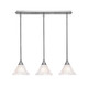 Toltec Lighting - 25-BN-751 - Three Light Multi Light Mini Pendant - Any - Brushed Nickel