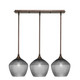 Toltec Lighting - 25-BRZ-4922 - Three Light Linear Pendalier - Stem - Bronze