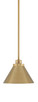 Toltec Lighting - 2601-NAB-421 - One Light Mini Pendant - Odyssey - New Age Brass