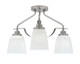 Toltec Lighting - 2607-BN-460 - Three Light Semi-Flush Mount - Odyssey - Brushed Nickel