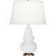 Robert Abbey - DY30X - One Light Accent Lamp - Small Triple Gourd - Daisy Glazed Ceramic w/Antique Natural Brass