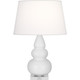 Robert Abbey - DY33X - One Light Accent Lamp - Small Triple Gourd - Daisy Glazed Ceramic w/Lucite