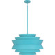 Robert Abbey - EB983 - Three Light Pendant - Pierce - Egg Blue Gloss
