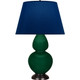 Robert Abbey - JU21N - One Light Table Lamp - Double Gourd - Jungle Glazed Ceramic w/Deep Patina Bronze
