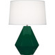 Robert Abbey - JU930 - One Light Table Lamp - Delta - Jungle Glazed Ceramic w/Polished Nickel