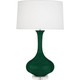 Robert Abbey - JU996 - One Light Table Lamp - Pike - Jungle Glazed Ceramic w/Lucite