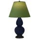 Robert Abbey - MB11G - One Light Accent Lamp - Small Double Gourd - Midnight Blue Glazed Ceramic w/Deep Patina Bronze