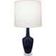 Robert Abbey - MB35 - One Light Accent Lamp - Small Emma - Midnight Blue Glazed Ceramic w/Polished Nickel