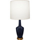 Robert Abbey - MB36 - One Light Accent Lamp - Emma - Midnight Blue Glazed Ceramic w/Warm Brass