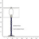 Robert Abbey - MB72MMB - One Light Table Lamp - Kane - Midnight Blue Matte Midnight Blue w/Polished Nickel