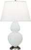Robert Abbey - MCL59 - One Light Table Lamp - Double Gourd - Matte Celadon Glazed Ceramic w/Antique Silver
