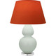 Robert Abbey - MCL62T - One Light Table Lamp - Double Gourd - Matte Celadon Glazed Ceramic w/Lucite