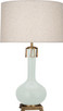Robert Abbey - MCL92 - One Light Table Lamp - Athena - Matte Celadon Glazed Ceramic w/Aged Brass