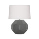 Robert Abbey - MCR02 - One Light Accent Lamp - Small Franklin - Matte Ash Glazed Ceramic