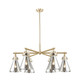 Innovations - 410-6CR-CB-G411-7SM - Six Light Chandelier - Downtown Urban - Champagne Bronze