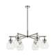Innovations - 410-6CR-PN-G410-7CL - Six Light Chandelier - Downtown Urban - Polished Nickel