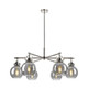Innovations - 410-6CR-PN-G410-7SM - Six Light Chandelier - Downtown Urban - Polished Nickel