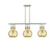 Innovations - 411-3I-SN-G410-10ME - Three Light Island Pendant - Downtown Urban - Satin Nickel