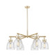 Innovations - 411-6CR-CB-G412-7SDY - Six Light Chandelier - Downtown Urban - Champagne Bronze