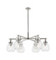 Innovations - 411-6CR-PN-G410-7SDY - Six Light Chandelier - Downtown Urban - Polished Nickel
