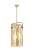 Innovations - 413-4SL-CB-G413-4S-12ME - Four Light Pendant - Downtown Urban - Champagne Bronze