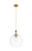 Innovations - 415-1PR-BB-G122-12 - One Light Mini Pendant - Ballston - Brushed Brass