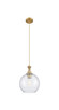 Innovations - 415-1PR-BB-G124-10 - One Light Mini Pendant - Ballston - Brushed Brass