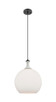 Innovations - 415-1PR-BK-G121-12 - One Light Mini Pendant - Ballston - Matte Black