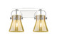 Innovations - 423-2W-PC-G411-6ME - Two Light Bath Vanity - Downtown Urban - Polished Chrome