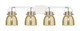 Innovations - 423-4W-PC-G412-6ME - Four Light Bath Vanity - Downtown Urban - Polished Chrome