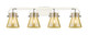 Innovations - 423-4W-PN-G411-6ME - Four Light Bath Vanity - Downtown Urban - Polished Nickel