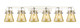 Innovations - 423-6W-PN-G411-6ME - Six Light Bath Vanity - Downtown Urban - Polished Nickel