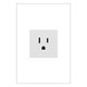 Legrand - ARTR151W10 - 15A Single Tamper-Resistant Outlet - adorne - White