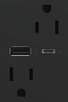 adorne 15A Tamper-Resistant Ultra-Fast USB Type-A/C Outlet (ARTRUSB156ACG4)
