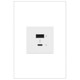 Legrand - ARUSB2AC6W4 - Ultra-Fast USB Type-A/C Outlet Module - adorne - White