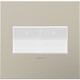 adorne Two-Gang Screwless Wall Plate (AWC2GSN4)
