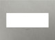 Legrand - AWC3GBS4 - Three-Gang Screwless Wall Plate - adorne - Brushed Stainless Steel