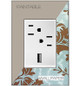 adorne One-Gang-Plus Screwless Wall Plate Trim (AWM1G3W4)